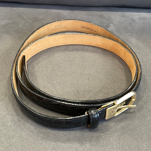 Mens Belt Saks Fifth Avenue Crocodile Authentic